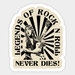 classic legend rock n roll 1970s Sticker